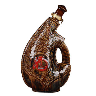 闷倒驴国产内蒙特产草原高度纯粮食白酒装酒1000ml52度陶瓷仿皮囊