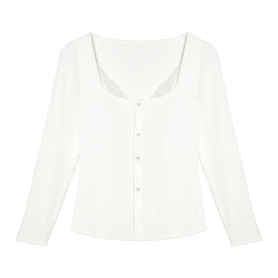 歌力诺秋冬带胸垫加绒假两件上衣