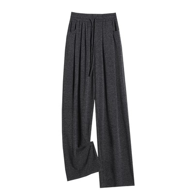 糯米裤女2025新款直筒窄版阔腿裤