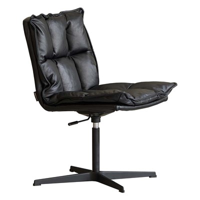 头层牛皮苯胺皮可升降选准办公椅