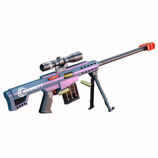 巴雷特抛壳软弹狙击枪玩具AWM抢10十岁新款男孩98K生日礼物儿童节