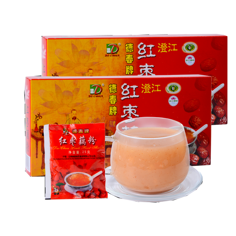 德春牌纯藕粉莲藕红枣羹正宗澄江藕粉