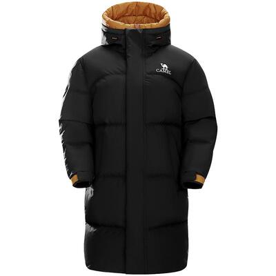 骆驼中长款羽绒服女户外