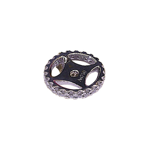 18K金镶天然钻石隔片 原创设计定制 高端珠宝文玩DIY百搭配件