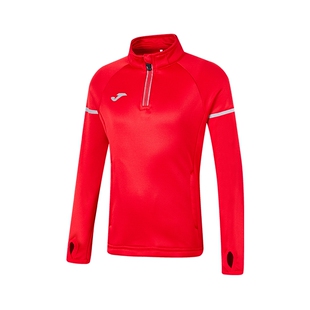 Joma男童儿童足球训练服秋冬加绒半拉链运动训练长袖健身运动服
