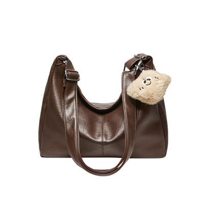 15mins今年包包咖色托特包大容量