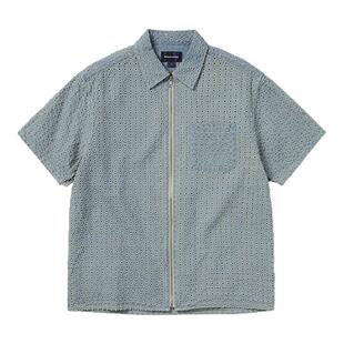 thisisneverthat®  Damaged Denim Zip S/S Shirt 25新款牛仔衬衫