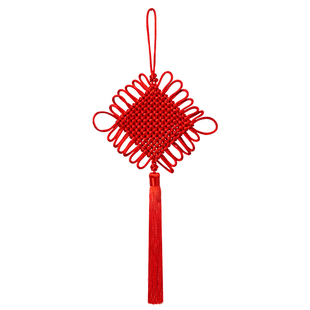 2026新款红色手工编织绳中国结挂饰镇宅之宝福字挂件小号卧室客厅