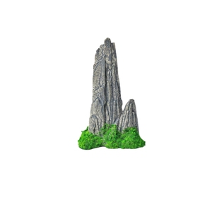 迷你中式仿真假山模型小摆件奇石苔藓微景观园艺建筑沙盘造景装饰