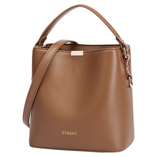 星期六2025新款包包大容量水桶包时尚轻奢手提包单肩包斜挎包女包