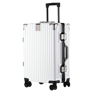 行李箱结实耐用拉杆箱静音铝框旅行箱男女学生密码箱大容量皮箱子