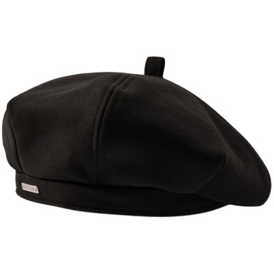 贝雷帽秋冬款黑色大头围百搭