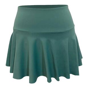 后腰口袋手机仓出口单加长裸感运动网球裙短裙羽毛球运动裙裤女