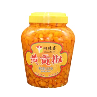 湘辣嘉湖南黄贡椒衡东特产黄剁椒辣椒酱特辣蒸双色鱼头酱脆肚调料