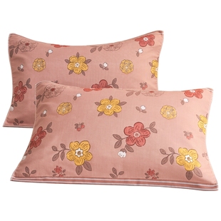 全棉四层纱枕巾一对枕头巾防头油可固定男生枕头垫巾2025新款纯棉