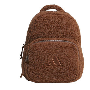 adidas阿迪达斯女子毛绒感仿摇粒绒双肩背包休闲小书包 KC0228