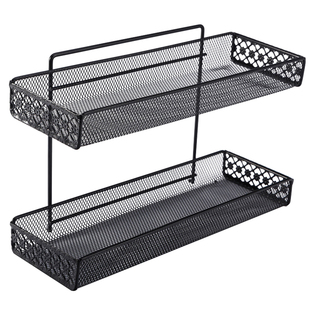 铁艺带挂钩办公桌三角花架置物架办公室收纳挂架桌面架阳台转角架