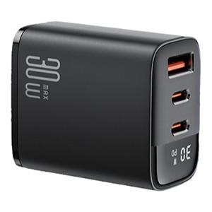 能适30w三口充电头typec多口20w双口款pd快充usb适用华为苹果手机充电器插头5v2a通用闪充14pro数据线13安卓