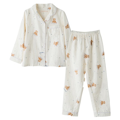 Dreamydiary男童纯棉透气家居服