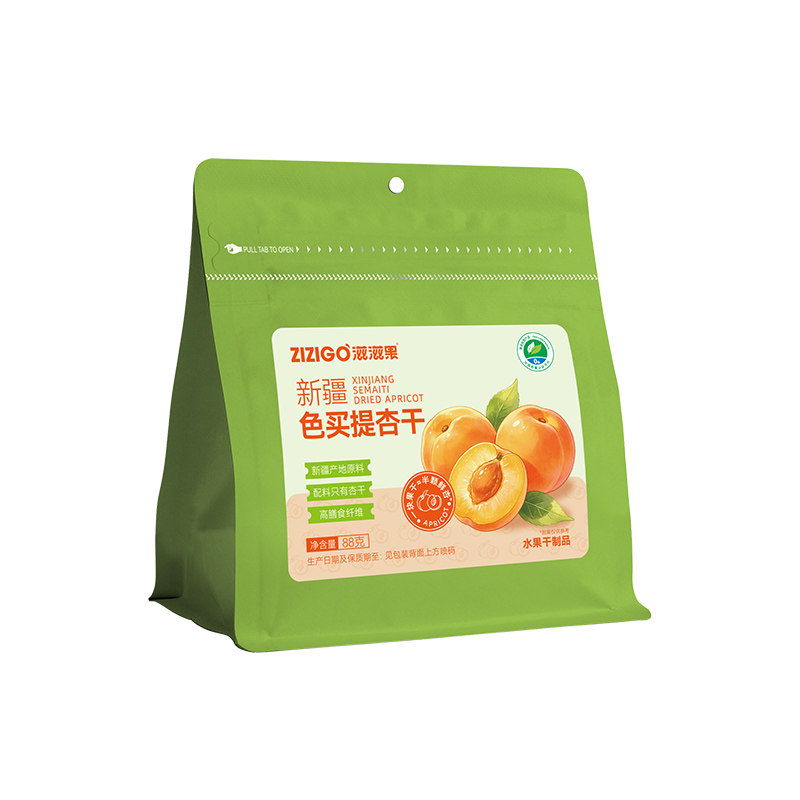 滋滋果 88g色买提杏干无添加新疆特产果干零食 低脂健康休闲食品
