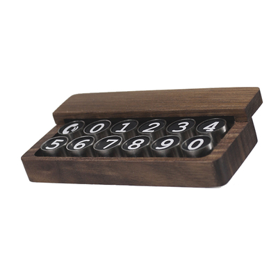 实木停车号码牌滑盖式隐藏号码