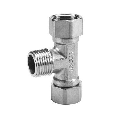 内外丝牙三通活接头螺纹气不锈钢