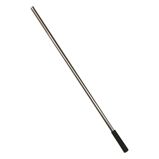 1米单节不伸缩不锈钢杆子 加粗22mm空心抄网竿子 铆钉加固8mm螺口