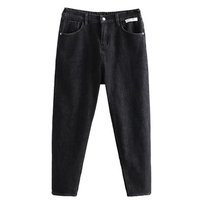 高腰宽松加厚显瘦老爹裤