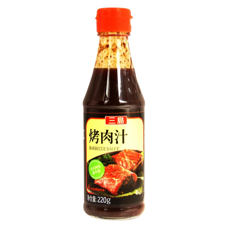三岛 日式烤肉汁BBQ烧烤酱烤肉酱调味料腌料烤肉蘸料汁220g/瓶