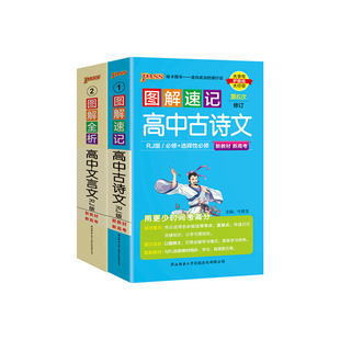 2026新版高中必背古诗词和文言文小本完全解读必备古诗文72篇口袋书带翻译图解速记一本通语文小册子人教版随身记2025教辅绿卡图书