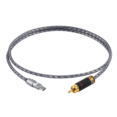typec转RCA单晶铜屏蔽同轴线