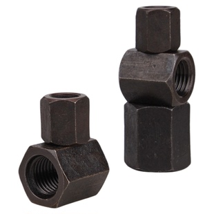 康飞 GB55/56六角厚螺母/45#钢加长螺母/加高六角锁紧螺帽 M8-42