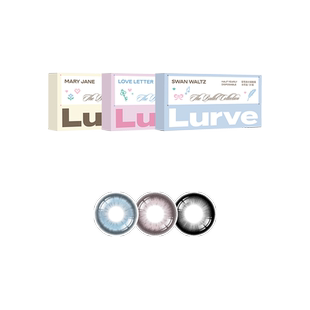 Lurve美瞳半年抛玛丽珍大直径红标系列彩色隐形眼镜1片装*2自然
