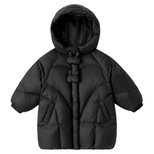 【杜邦三防】嘟嘟家女童羽绒服长款冬季女宝上衣小女生防寒服冬装