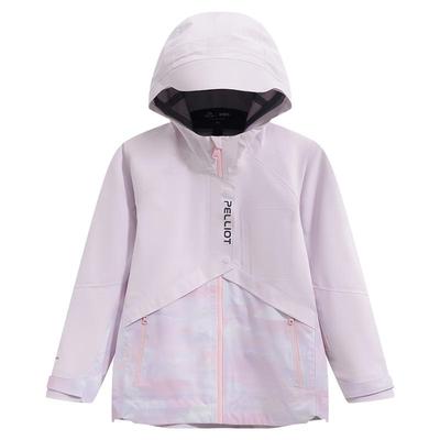 伯希和户外儿童单层冲锋衣男童女童2025新款特氟龙三防登山服外套