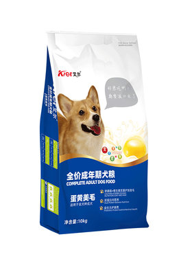 艾尔蛋黄多维狗粮10kg20斤成犬泰迪金毛比熊通用型40