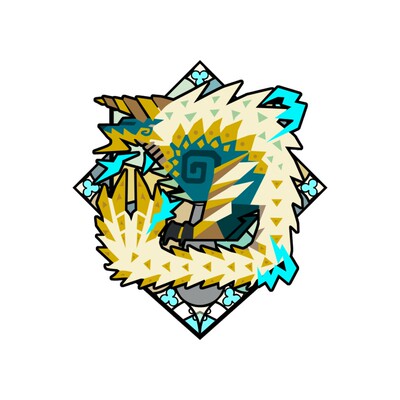 绯色怪物猎人雷狼龙钥匙扣挂件