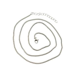 不褪色钛钢项链链条水波链O形十字链圆珠链diy单链条饰品配件时尚