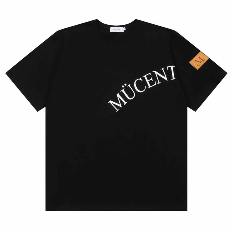 MUCENT夏季字母印花短袖T恤