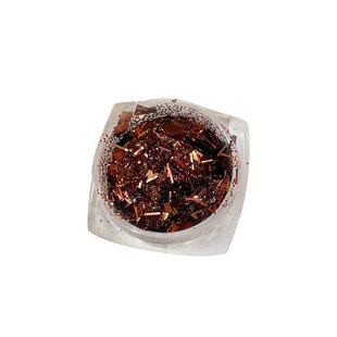 美拉德风美甲亮片饰品秋冬网红爆款棕色咖色香槟色碎片指甲装饰品