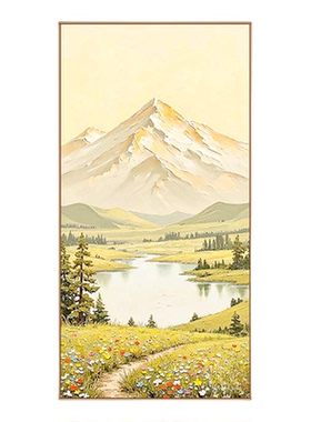 兰台图景日照金山花海客厅挂画