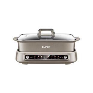 苏泊尔鸳鸯锅电火锅家用新款7L大容量火锅多功能煎烤炒煮一体热锅