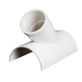 PVC排水管110抢修开口斜三通配件50变径75接头抱箍补漏哈夫节管件