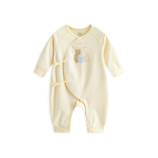 【胎柔棉】麦拉贝拉新生婴儿连体衣宝宝衣服春秋纯棉a类和尚服