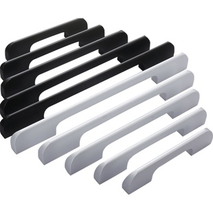 易嘉现代简约太空铝条加长衣柜门拉手北欧厨房壁橱酒柜子橱柜把手