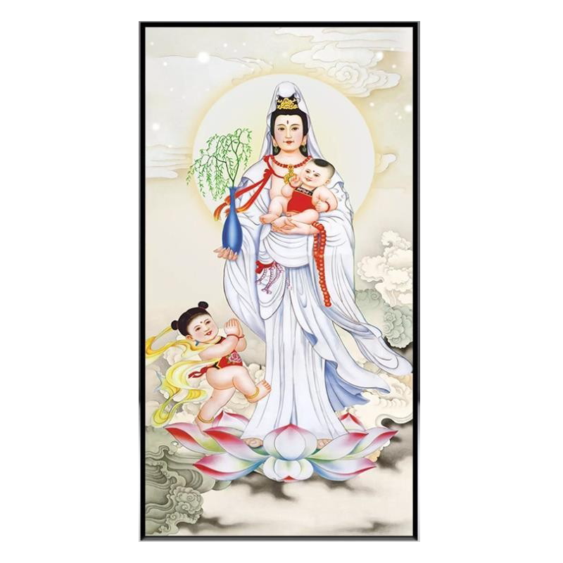 卡卡十字绣中式客厅观音菩萨像