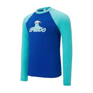 Speedo儿童分体泳衣泳裤套装花啦啦系列防晒男童冲浪泳装耐穿新品