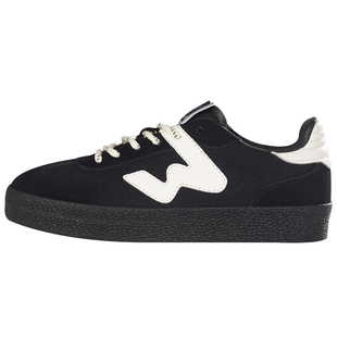 顽刻ollieskate黑武士配色翻毛皮生胶底W系列男女国潮德训滑板鞋