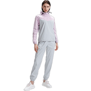 hotsuit后秀暴汗服女春季跑步运动套装户外瑜伽健身形体爆汗衣