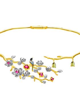 吾往灵鹊登梅项链深圳博物馆联名